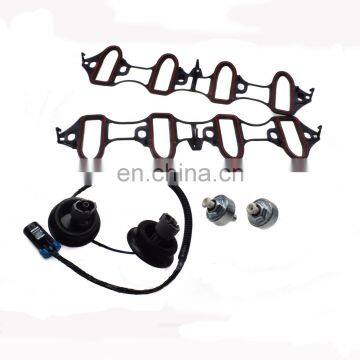 Set 89060413 Engine Intake Manifold Gasket With Knock Sensor For CHEVY GMC HUMMER 4.8L 5.3L 6.0L