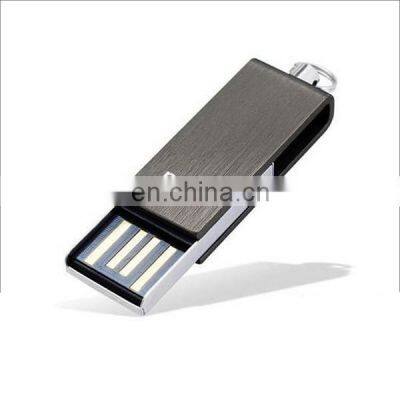 Mini Metal Swivel USB 2.0 8gb USB Flash Drive With Silk Screen Printing Logo