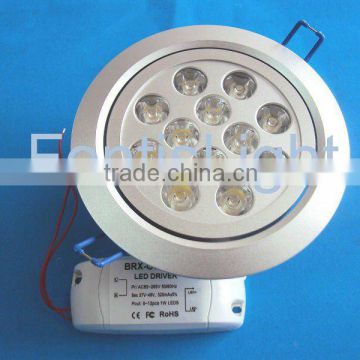 high power 12w LED downlight , CE & ROHS approved,2 years warranty