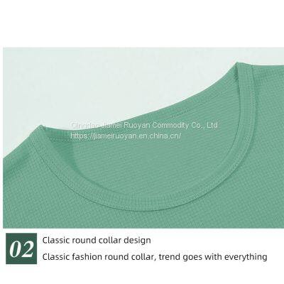 High Quality Golf Plain Quick-Drying Outdoor Leisure Men Round Neck T Shirt With Customized Logo photo-4