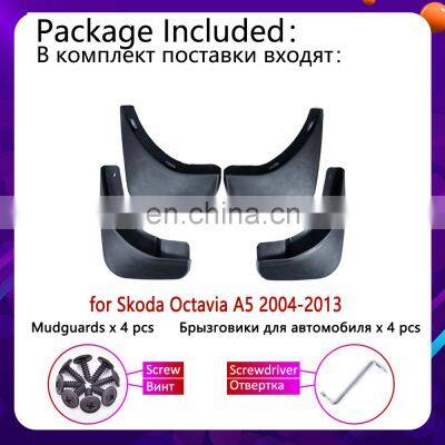 4PCS for Skoda Octavia 2 A5 MK2 2004~2013 Mudguards Mudflaps Fender Mud Flap Splash Mud Guards Car Accessories 2005 2008 2009 photo-3
