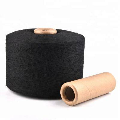 High Quality Open End Factory Wholesales Recycled Regenerated Yarn for Knitting Glove Ne8s Black