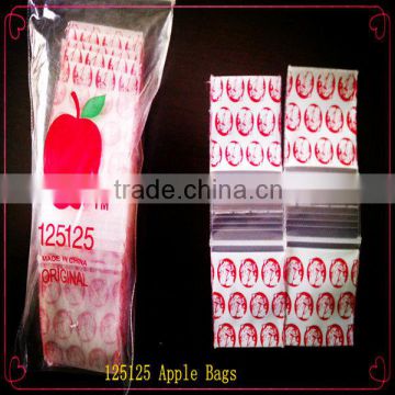 Plastic Printed Mini Apple Baggies