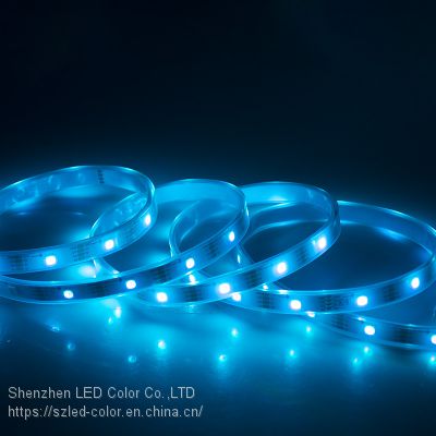 White PCB 5V 5050 LED Light LC8823 waterproof RGB Colorful LED Strip