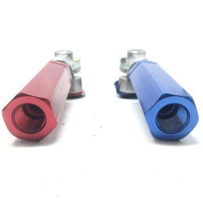 Service Emergency Glad Hand, Anodized Aluminum Extension Handle, Grips and Seals for Semi Truck Trailer Tractor RV, Air Brake Coupling Handshake, Gladhand Connector photo-2