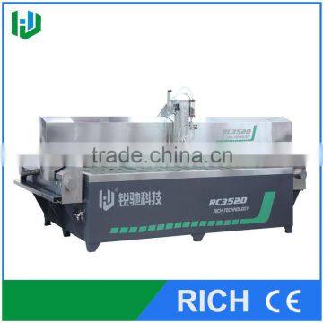 RC3520 5 axis glass CNC abrasive waterjet cutting machine