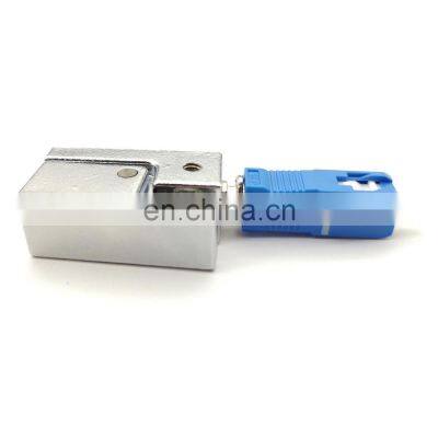 FTTH Peralatan Serat Optik SC UPC Bare Fiber Switch Adapter SC Hybrid Adapter Fiber Coupler Fiber Optic Adapter photo-3