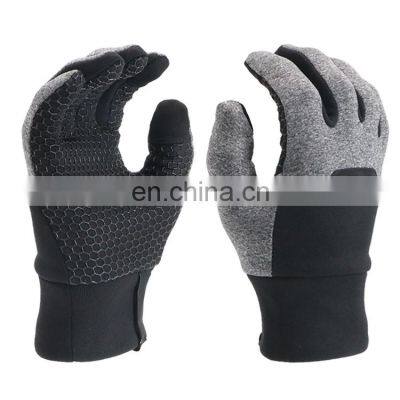 Cycling spandex material soft comfortable labor gloves for worker