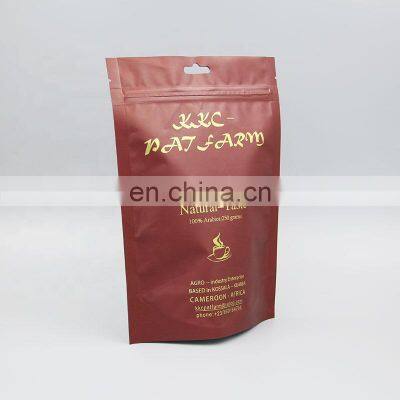 12oz Plastic Coffee Packaging Pouch Coffee Package Bag