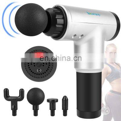 YOUMAY custom logo 30 Speed Sport Vibration Message Fascial Muscle Massager Fascia Deep Tissue Massage Gun