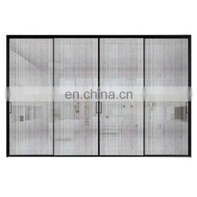 Aluminum soft close frameless glass door patio doors sliding