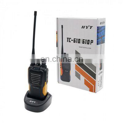 HYT TC-610 TC610 UHF Radio 5W 16 Channel Two Way Portable Long Range Walkie Talkie