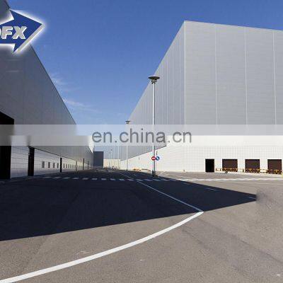 China famous supplier large span light steel structure construction warehouse building