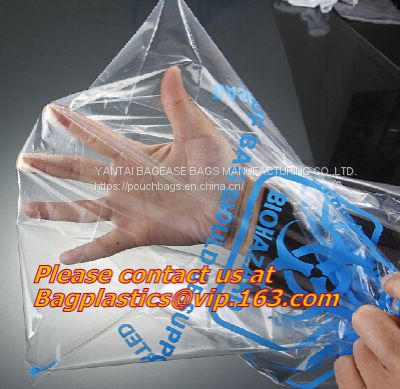 Biohazard Disposal Bags With Warning Label/Sterilization Indicator Lab Can Liners Labeling Biohazardous Trash Safely