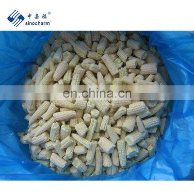 Sinocharm Frozen vegetable  IQF Frozen Baby Corn Whole