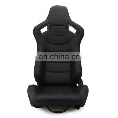 luxury leather reclining cushion bucket sport racing car seat