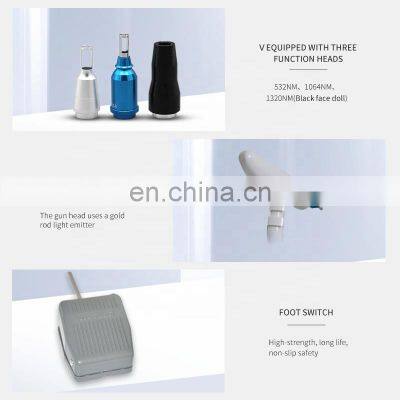 Factory ND Yag Laser Machine Professional Tattoo Removal Laser Instrument Eyebrow Pigment Removal Beauty Machine