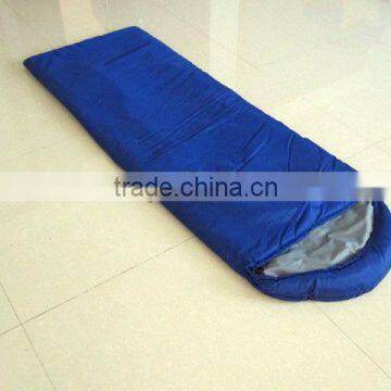 three Season Hollow Fibre Envelope Sleeping Bag with Hood