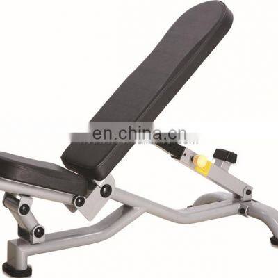 Professional falt stell tube black  adjustable training bench home bench  for selling