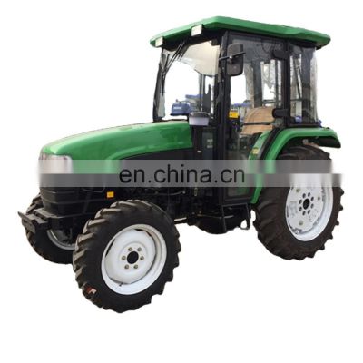 Mini agricultural farm 50hp tractor  with heater cabin/front loader and backhoe