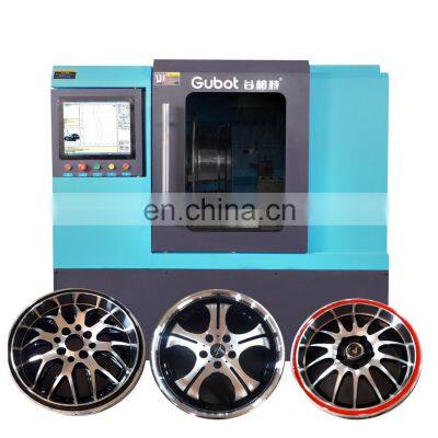 CNC machine programming alloy wheel repair lathe cnc rim diamond cutting machine in stock