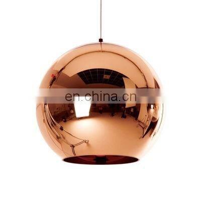 Europe Modern Pendant Lamp Gold Silver Bar Coffee Shop Living Room Glass Chandelier