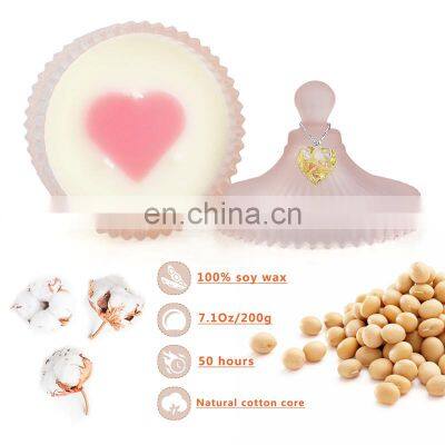 Premium Glass Jar Beautiful Yurt Highly Home Decoration Scented Candles Natural Soy Wax Luxury Stress Relief Candles