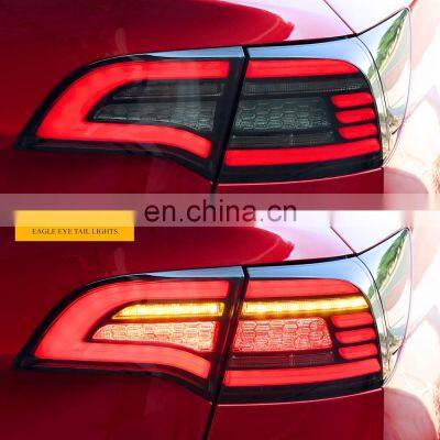 Model 3 Led Reverse Lights Smoked Dynamic Brake Light Width Turn Signal Light For Tesla Model 3/Y Rear Taillight