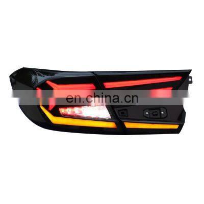 Landnovo hot selling body parts modified car reversing parking car rear light for Honda Accord X 2018 10th led taillight