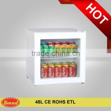 Vertical upright glass door display refrigerator showcase manufacturer