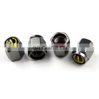 Aluminum tire valve caps Hex design air dust stem covers wheel tyre air caps universal schrader valve caps