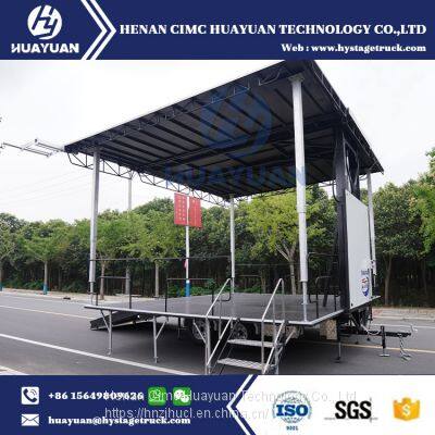 HUAYUAN ST180 Hydraulic Portable Mobile Stage Trailer photo-3