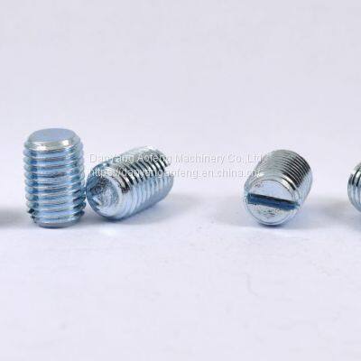 Custom Steel Slotted Set Screws use for  Mechanical Terminal Lugs