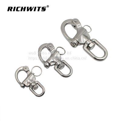 304/316 Stainless steel swivel eye snap shackle