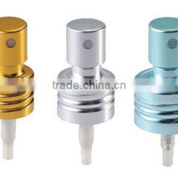 0.15CC Dosage 18mm 20mm 24mm Hot sale non spill Aluminum Perfume Screw Mist sprayer for bottle