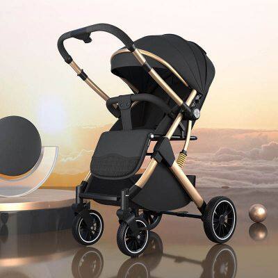 Factory Price Compact Baby Stroller Lightweight Easy Folding Baby Pushchair Adjustable Backrest Pram Portable Buggy photo-4