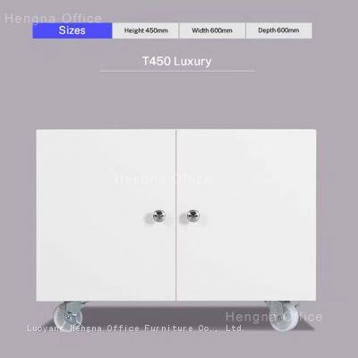 HN-LSP1 Lateral File Cabinet, Steel Printer Stand, Disassembled Structure With Stainless Steel Handle for Commercial Use, KD Structure for Cost Saving