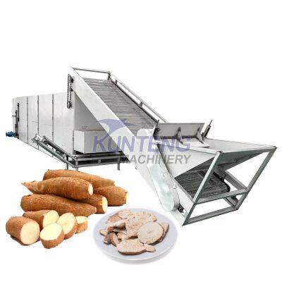 Large Output Heavy Cassava Dryer Drying Machine Continuous Conveyor Cassava Chain Link Dryer