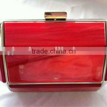2012 fashion amber resin evening clutch