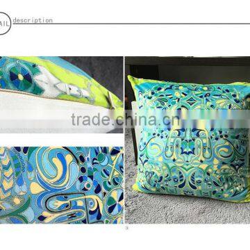 Velvet Digital Printed Cushion Polyester Pillow Sofa Cushions For Sale photo-6