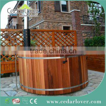 CedarLover outdoor spa wood-fired hot tub