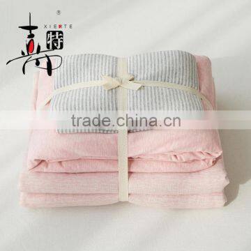 Spinning Knitted Striped 4pcs Bedding Sets/Cotton Striped 4pcs Bedding Sets photo-3