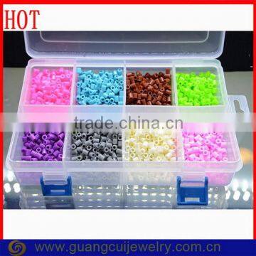 New design DIY 8 color perler beads in plastic box