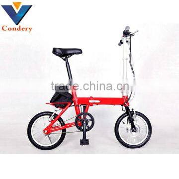 Trendy Designed Hidden Folding Lithium Battery Electric Bicycle photo-5