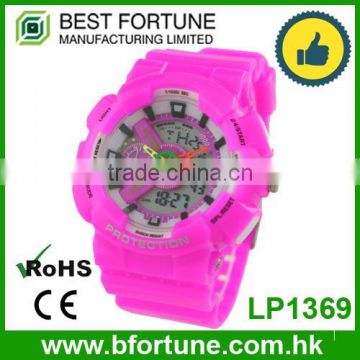 LP1369 2016 hot fashion plastic band digital multimedia watch