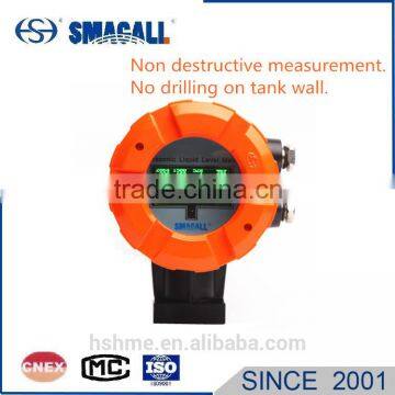 External explosion proof non destructive ultrasonic tank level measurement liquid level meter