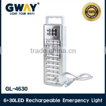 rechargeable emergency light,6led spotlight 30 LED light