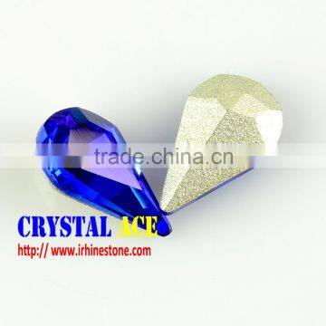 Fancy Strass Sapphire Crystal Glass Rhinestone Drop Shape,pear Shape Rhinestone Strass for Jewel photo-4