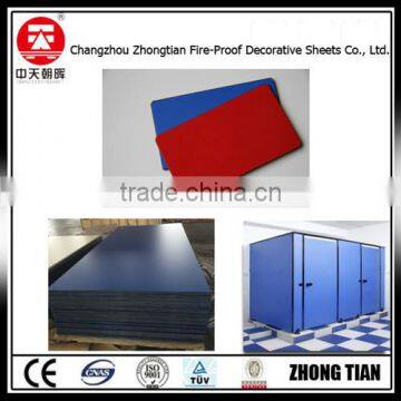 12mm toilet partition board hpl high pressure laminate board fireproof board compact laminate board