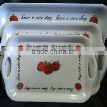 30% and 100% melamine Tray set 3pcs/1set